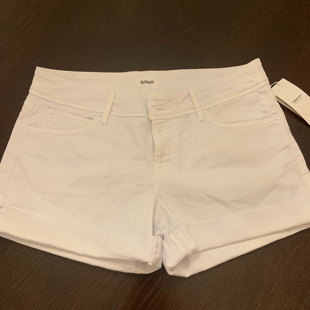 Hudson - Croxley White Jean Shorts - Size 29